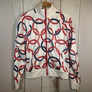 Polo Ralph Lauren Team USA 2022 Olympic Rings Track Jacket Women Size Medium NWT